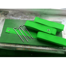 Разметка площадки для бадминтона 13.4х6.1м - зеленый (ленты)